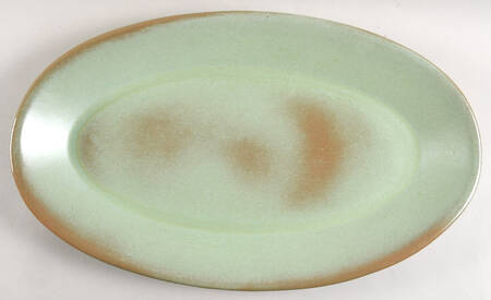Plainsman Green 18" Oval Serving Platter