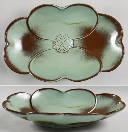 Plainsman Green Dogwood Floral Bowl
