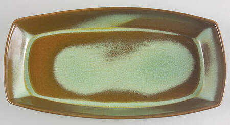 Plainsman Green 13" Oval Serving Platter