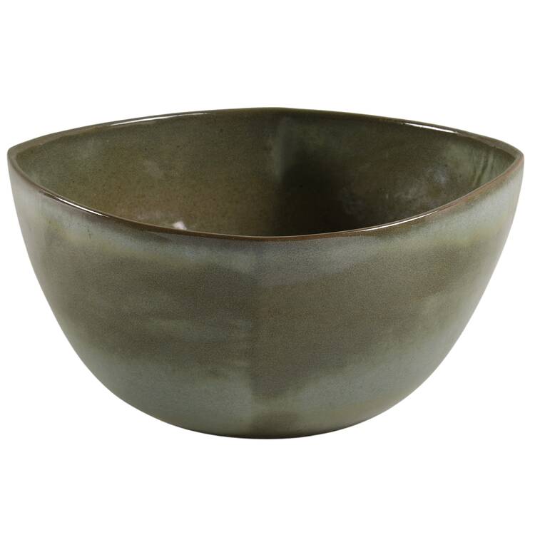 Plainsman Green 10" Large Salad Serving Bowl