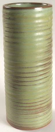 Plainsman Green 10" Cylinder Vase