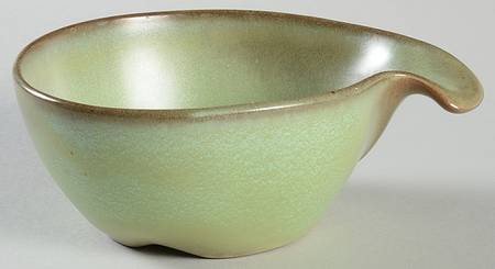 Plainsman Green Lugged Cereal Bowl