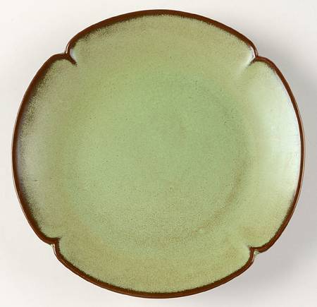 Plainsman Green Luncheon Plate