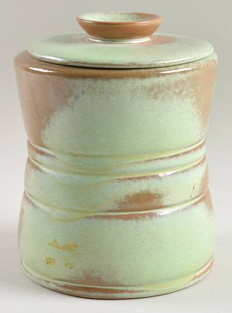Plainsman Green Coffee Canister & Lid