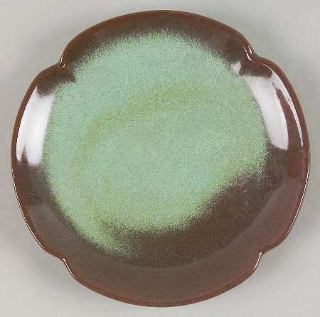 Plainsman Green Bread & Butter Plate