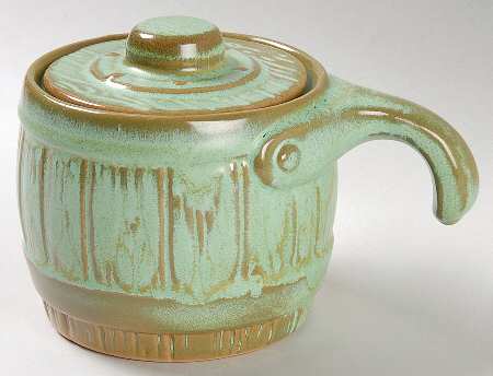 Plainsman Green Individual Casserole & Lid