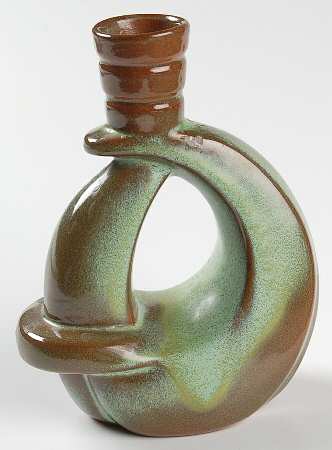 Plainsman Green 5" Candlestick