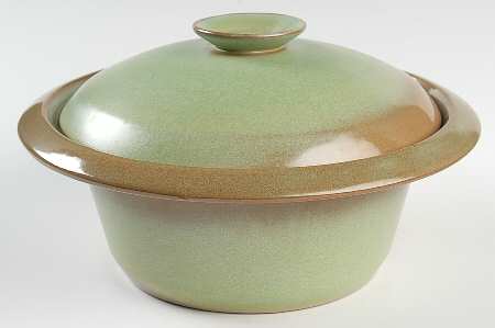 Plainsman Green 1 Qt Round Covered Casserole