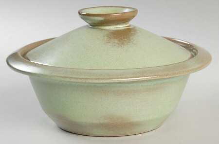 Plainsman Green Individual Casserole & Lid