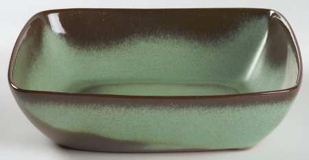 Plainsman Green Square Salad Serving Bowl