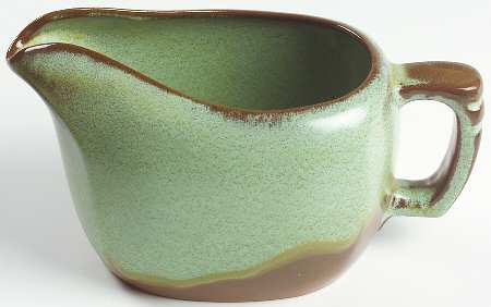 Plainsman Green Gravy Boat by Frankoma