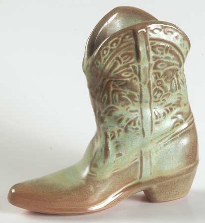 Plainsman Green Mini Boot Vase