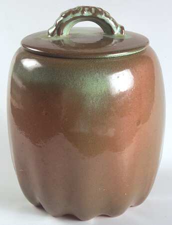 Plainsman Green Coffee Canister & Lid