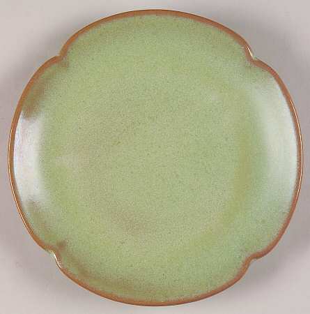 Plainsman Green Bread & Butter Plate