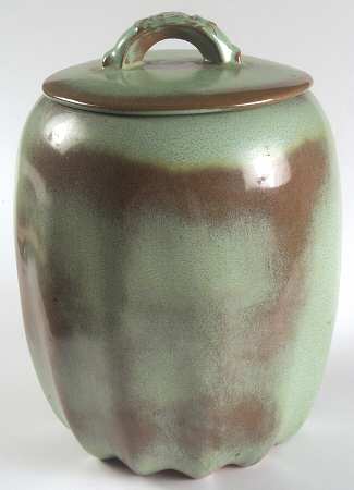 Plainsman Green Flour Canister & Lid