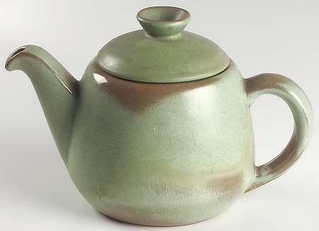 Plainsman Green Teapot & Lid