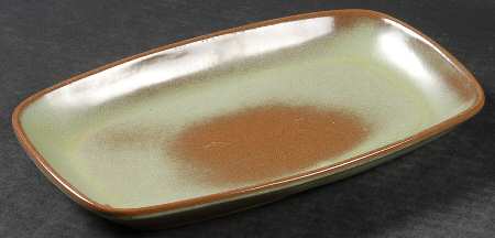 Plainsman Green 9" Oval Serving Platter