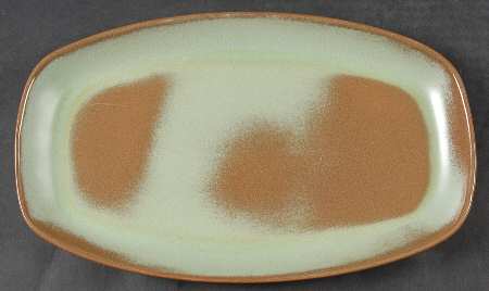 Plainsman Green 11" Oval Serving Platter