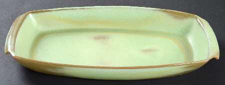 Plainsman Green 15" Oval Serving Platter