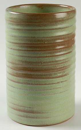 Plainsman Green 6" Cylinder Vase