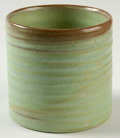 Plainsman Green Cylinder Vase