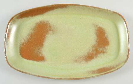 Plainsman Green 13" Oval Serving Platter