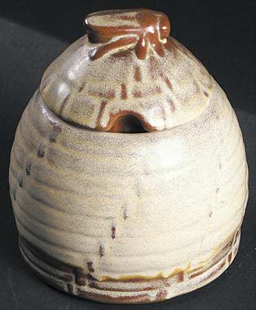 Plainsman Gold Honey Pot & Lid by Frankoma