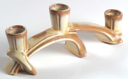 Plainsman Gold Three Light Candlestick