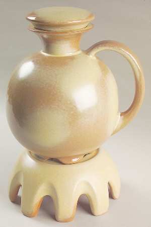 Plainsman Gold Carafe with Lid, Warmer Stand & Burner
