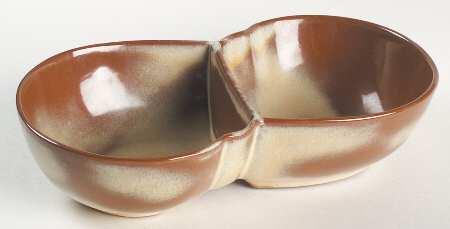 Plainsman Gold 10" Oval Divided Vegetable Bowl