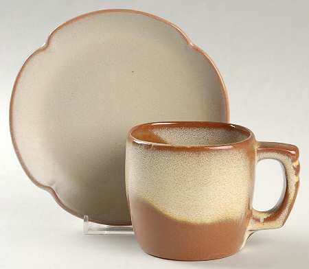 Plainsman Gold Flat Cup & Saucer Set
