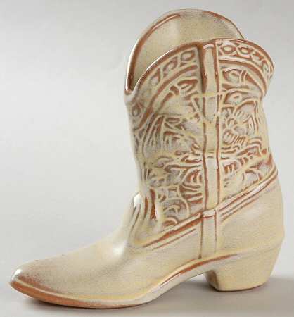 Plainsman Gold Mini Boot Vase