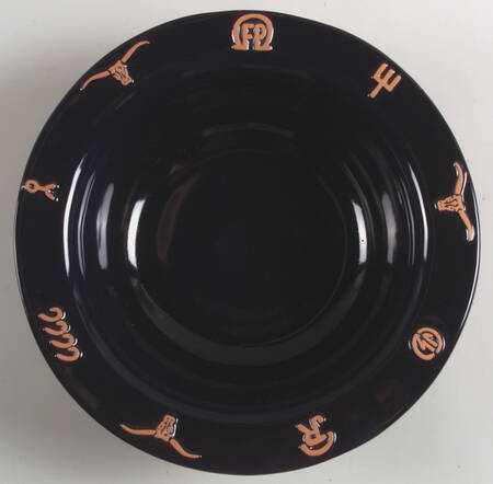 Ranch Black 11" Round Vegetable Bowl
