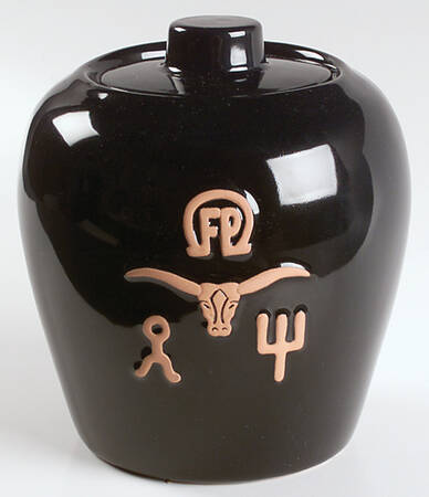 Ranch Black Medium Canister & Lid