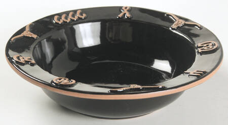 Ranch Black Rim Soup Bowl