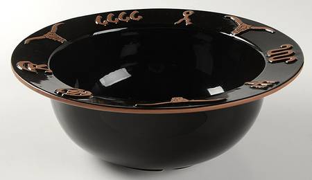 Ranch Black 10" Round Vegetable Bowl