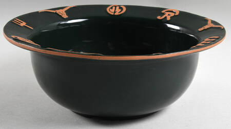 Ranch Forest Green 10" Round Vegetable Bowl