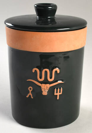 Ranch Forest Green Medium Canister & Lid