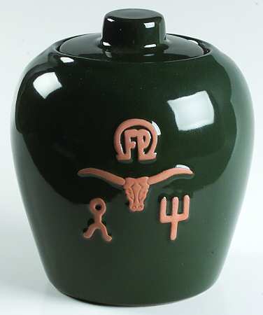 Ranch Forest Green Medium Canister & Lid