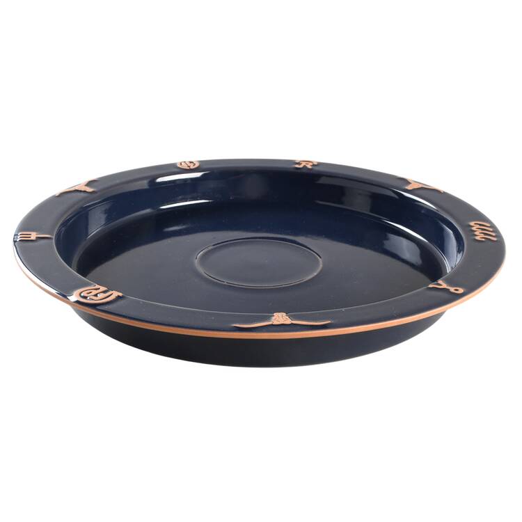 Ranch Navy Blue Chip Bowl/Plate for Chip & Dip Set