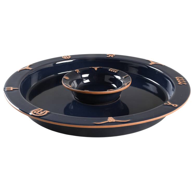 Ranch Navy Blue (2 Piece) Chip & Dip Set