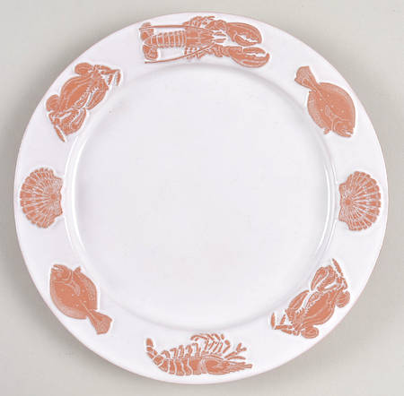 Seafare White Salad Plate