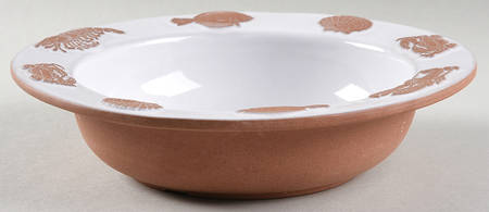 Seafare White Rim Soup Bowl