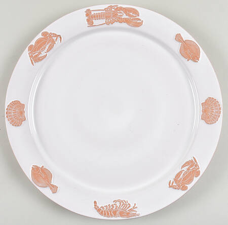 Seafare White Chop Plate (Round Platter)