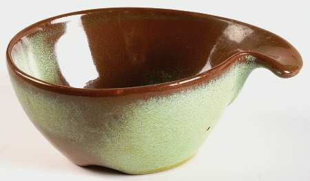 Wagon Wheel Prairie Green Lugged Cereal Bowl