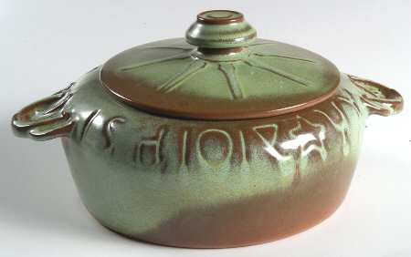 Wagon Wheel Prairie Green Lid for 1.5 Qt Round Casserole