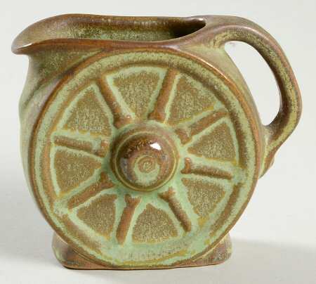 Wagon Wheel Prairie Green Mini Creamer