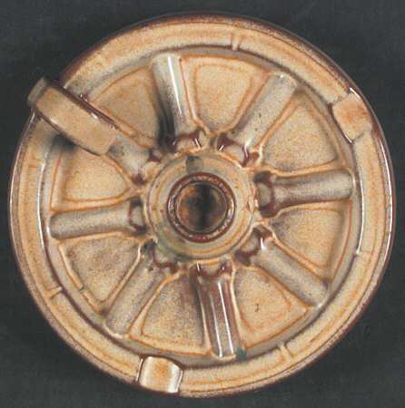 Wagon Wheel Desert Gold Candleholder/Safety Ashtray
