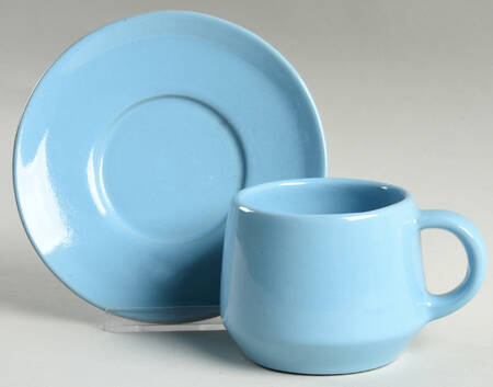 Westwind (Robin Egg Blue) Flat Cup & Saucer Set