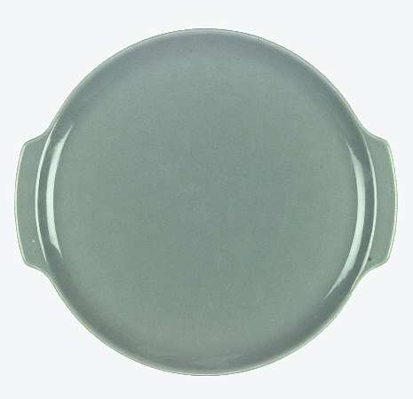 Aloha Celadon Handled Cake Plate